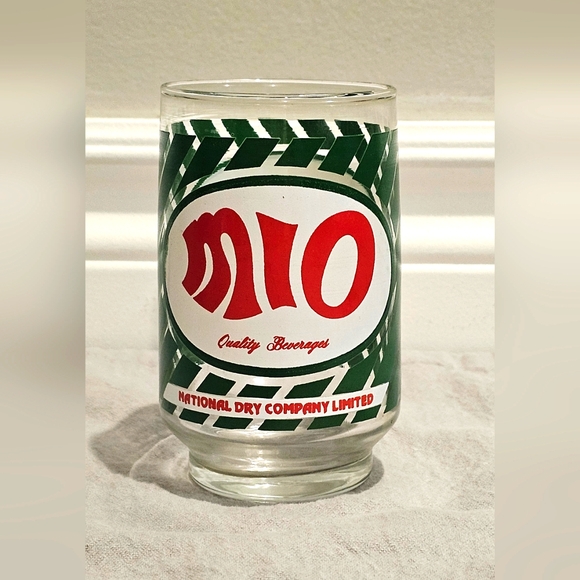 Vintage 1979 Brio Chinotto Mio Soft Drink Soda Beverage Glass - Picture 1 of 8